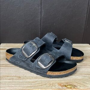 Birkenstock Black Big Buckle Sandals